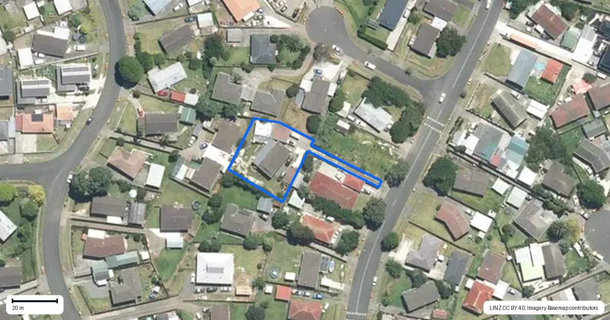 Property context map for 15 John Walker Drive, Manurewa, Auckland
