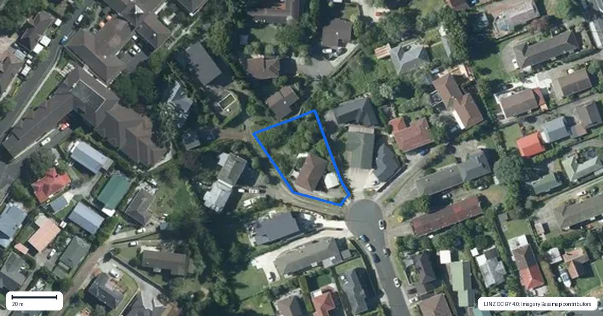 Property context map for 6 Bellcroft Place, Belmont, Auckland