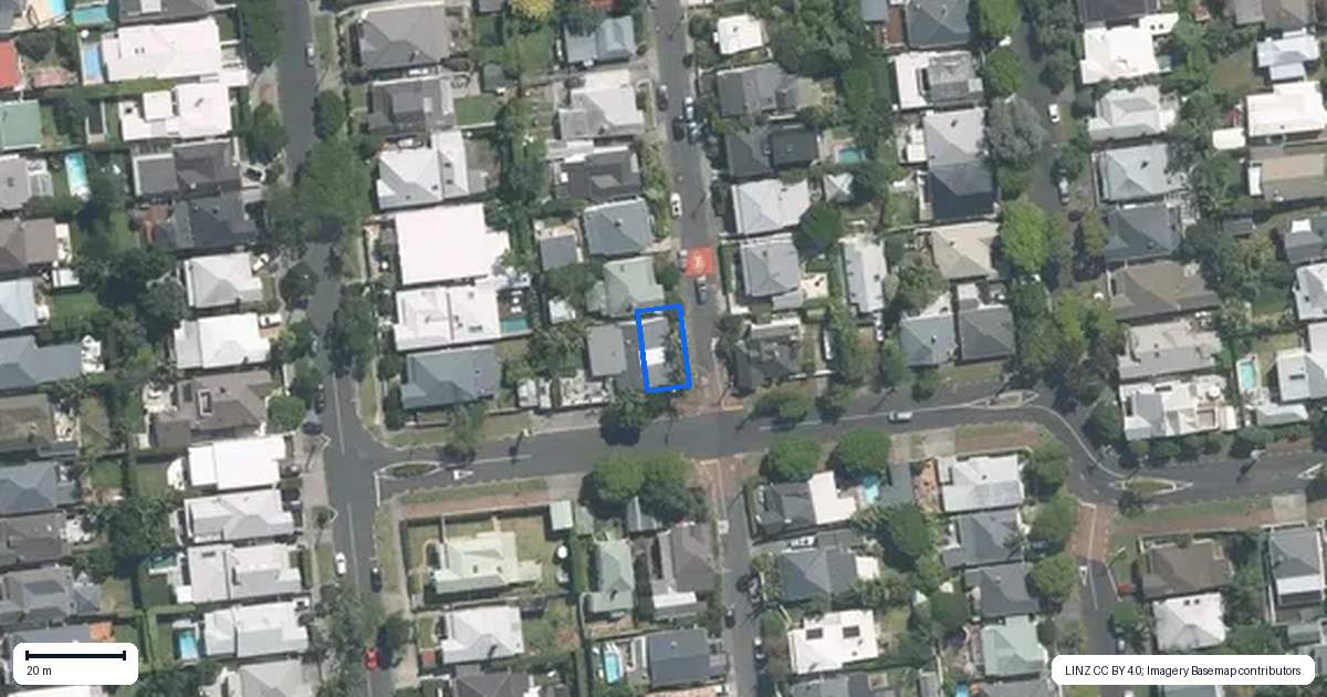 Property context map for 53 John Street, Ponsonby, Auckland