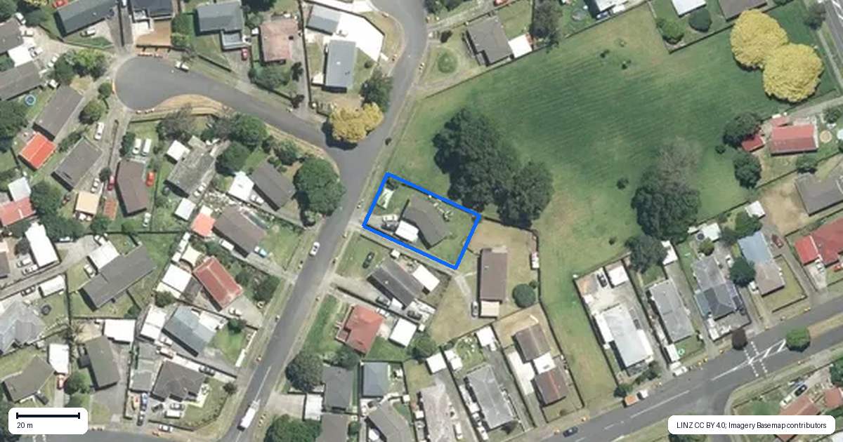 Property context map for 9 Carter Place, Manurewa, Auckland