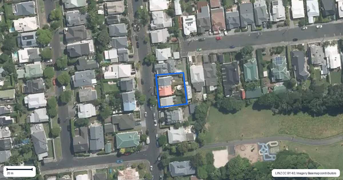 Property context map for 94 Clarence Street, Ponsonby, Auckland