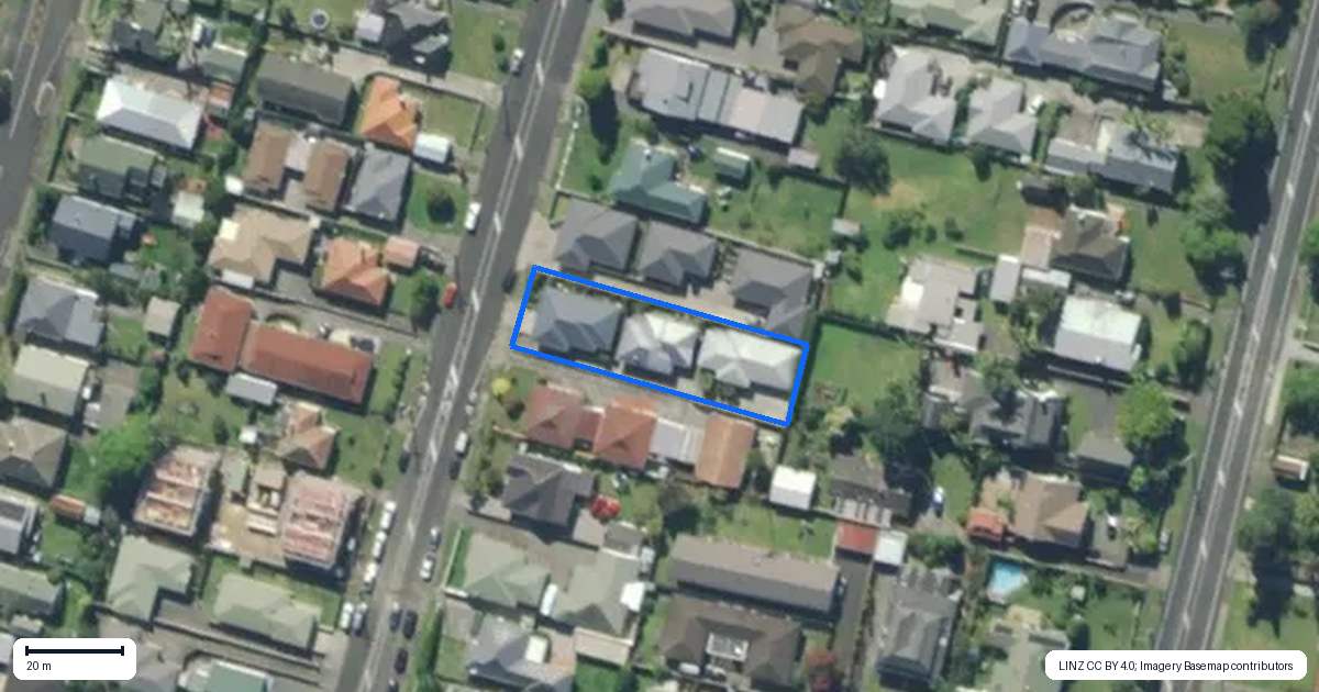 Property context map for 18A King Street, Kensington, Whangarei