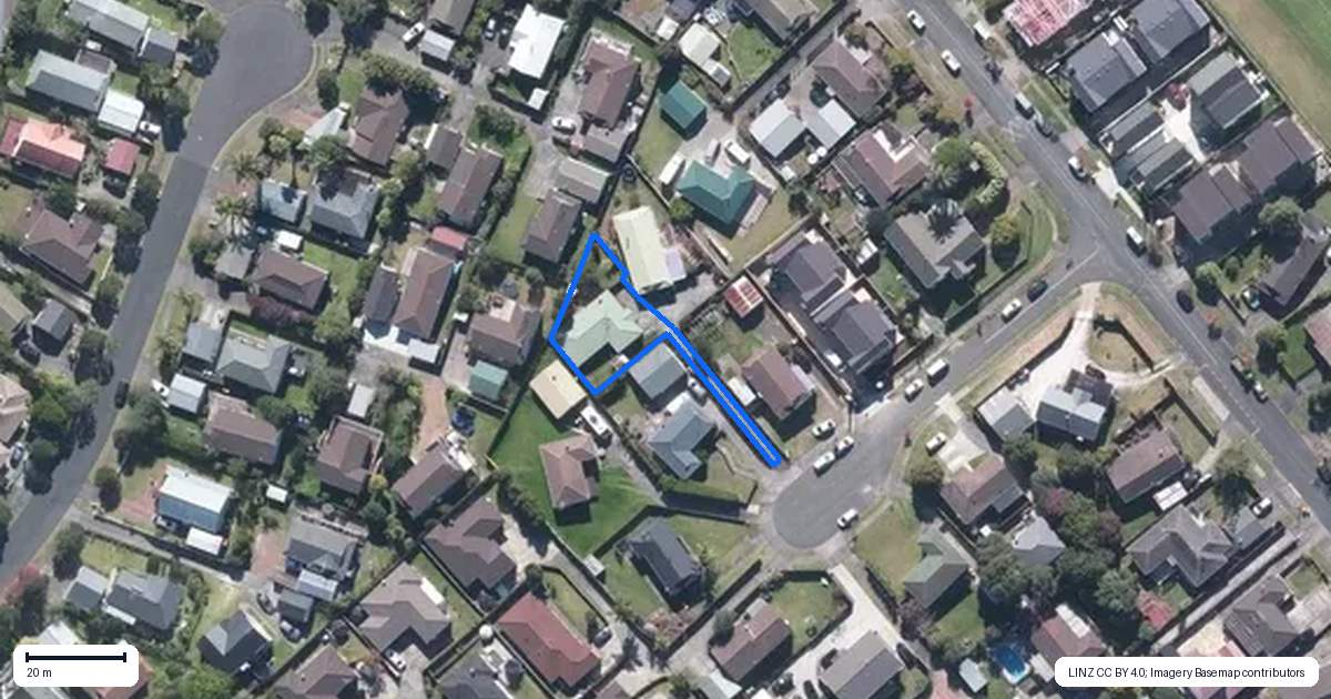 Property context map for 7A Patrice Place, Massey, Auckland