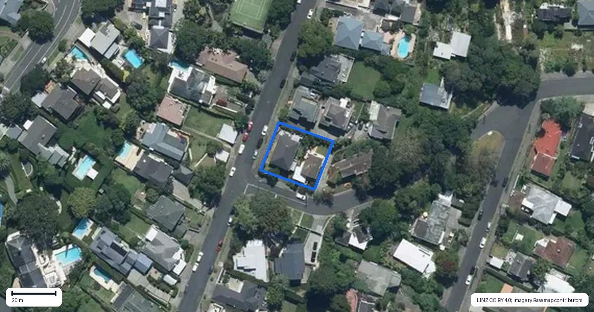 Property context map for 77 Bell Road, Remuera, Auckland