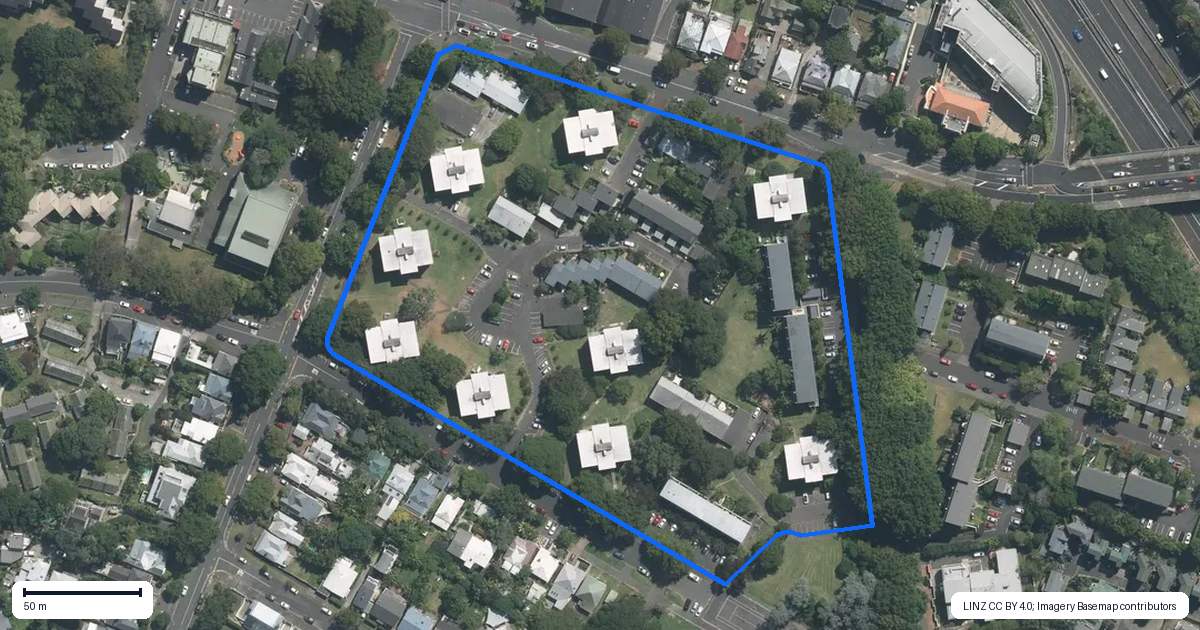 Property context map for 6/59 Hepburn Street, Freemans Bay, Auckland