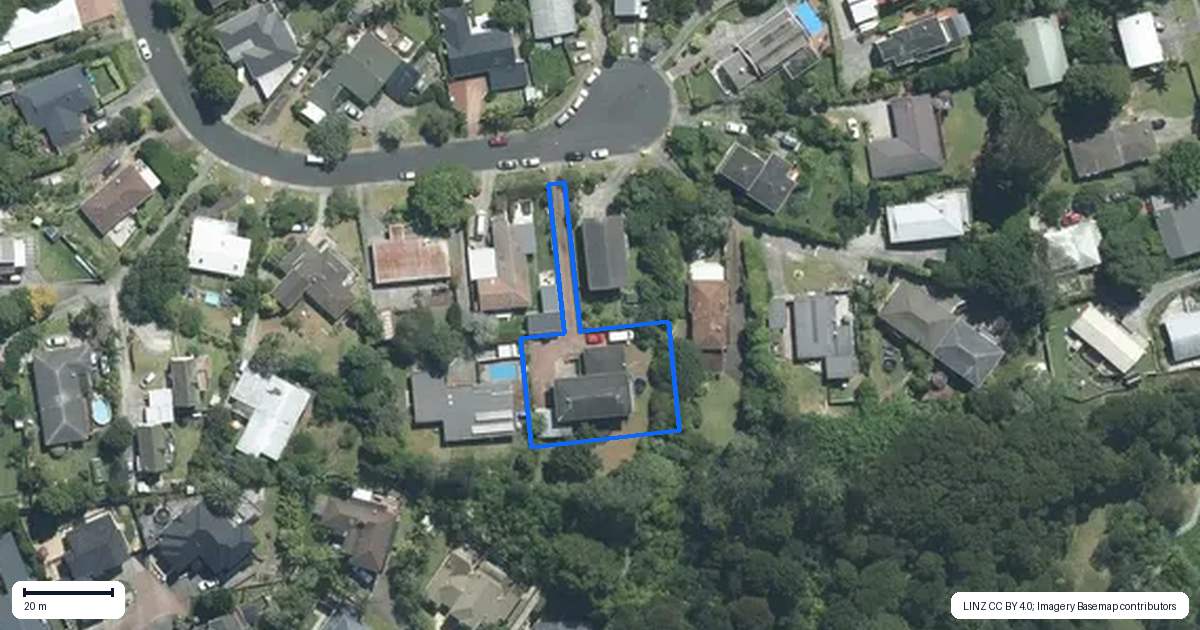 Property context map for 30 Portobello Place, Torbay, Auckland