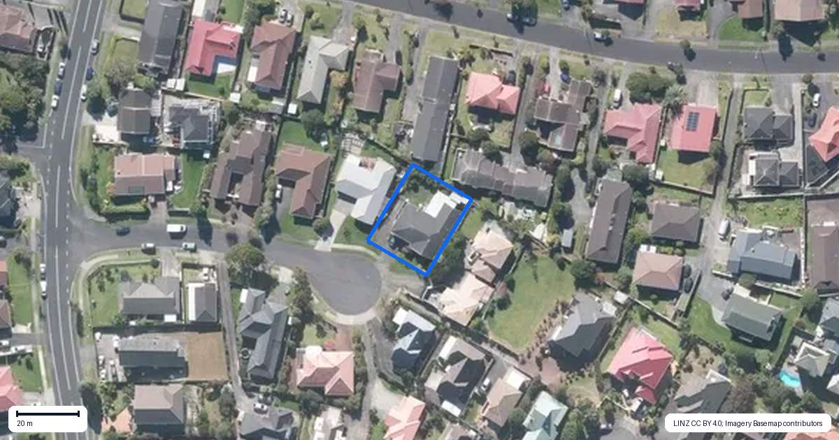Property context map for 10 Veagh Place, Highland Park, Auckland