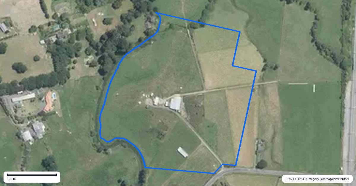 Property context map for 80 Sutton Road, Drury