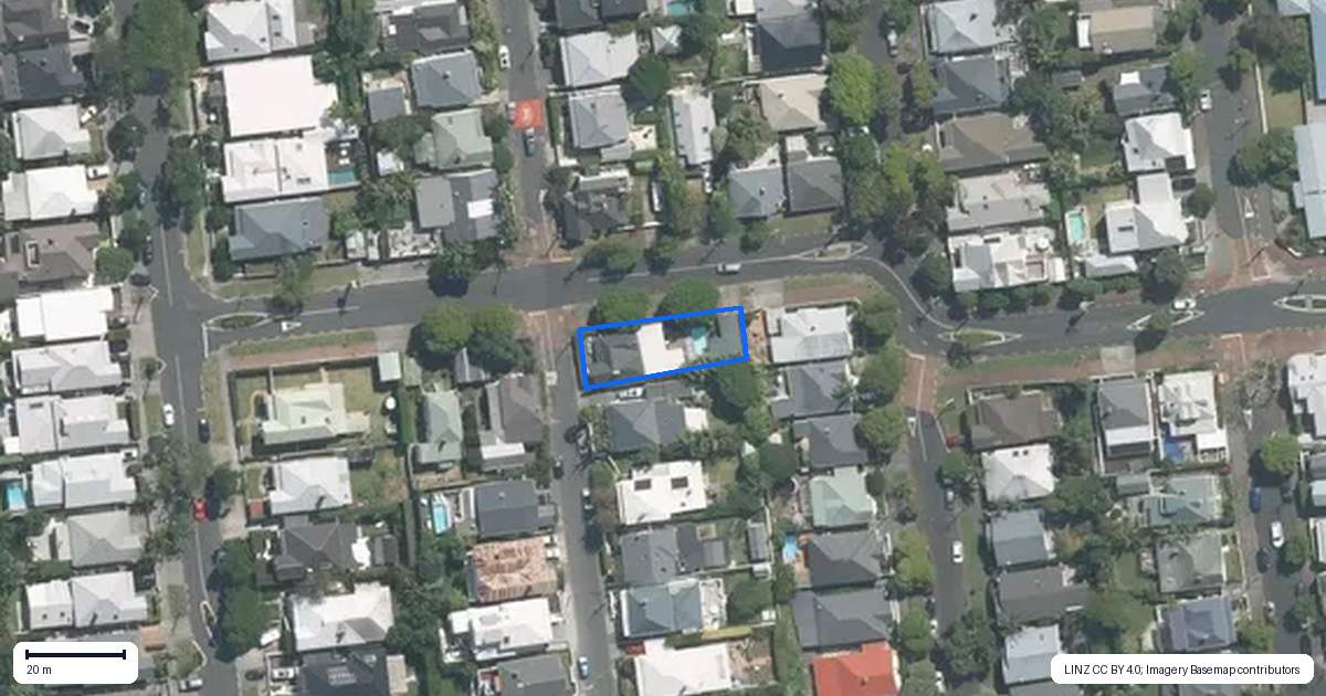 Property context map for 56 John Street, Ponsonby, Auckland