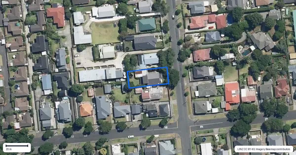 Property context map for 116 Victoria Street, Onehunga, Auckland