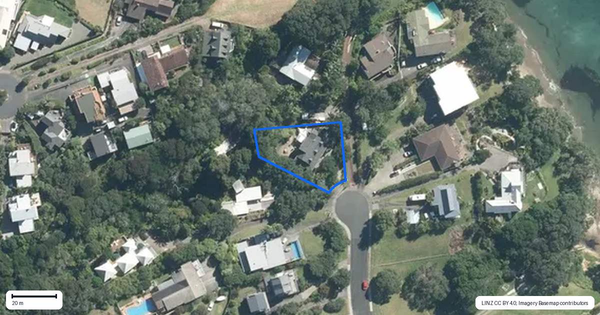 Property context map for 42 Glenelg Road, Red Beach, Whangaparaoa