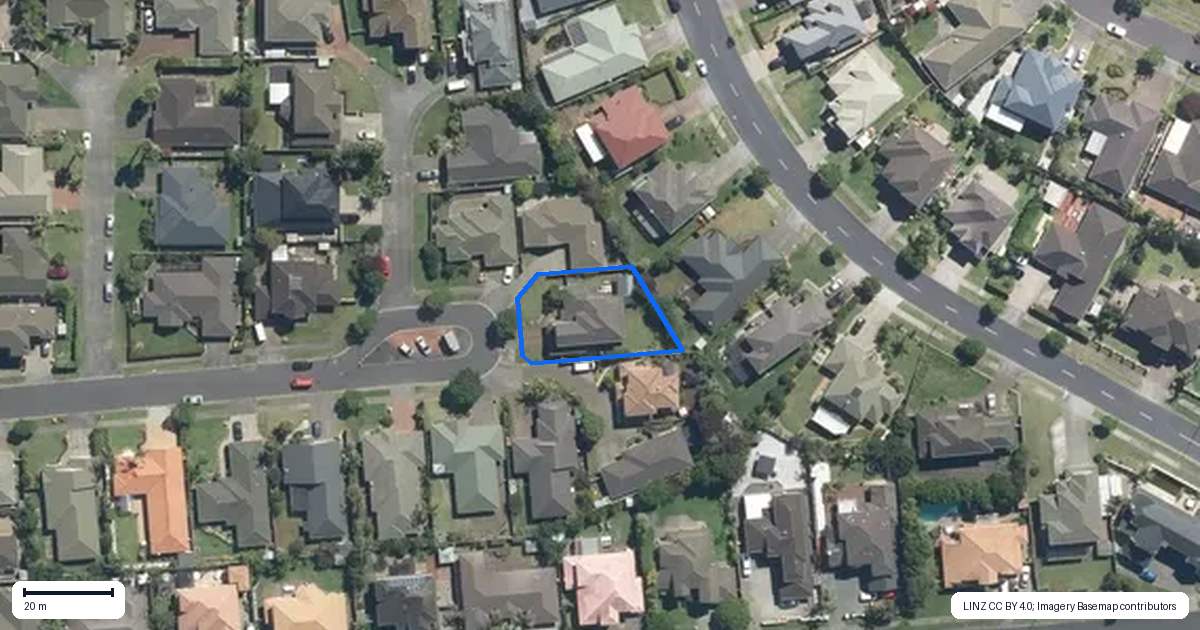 Property context map for 22 Heyington Way, East Tamaki Heights, Auckland
