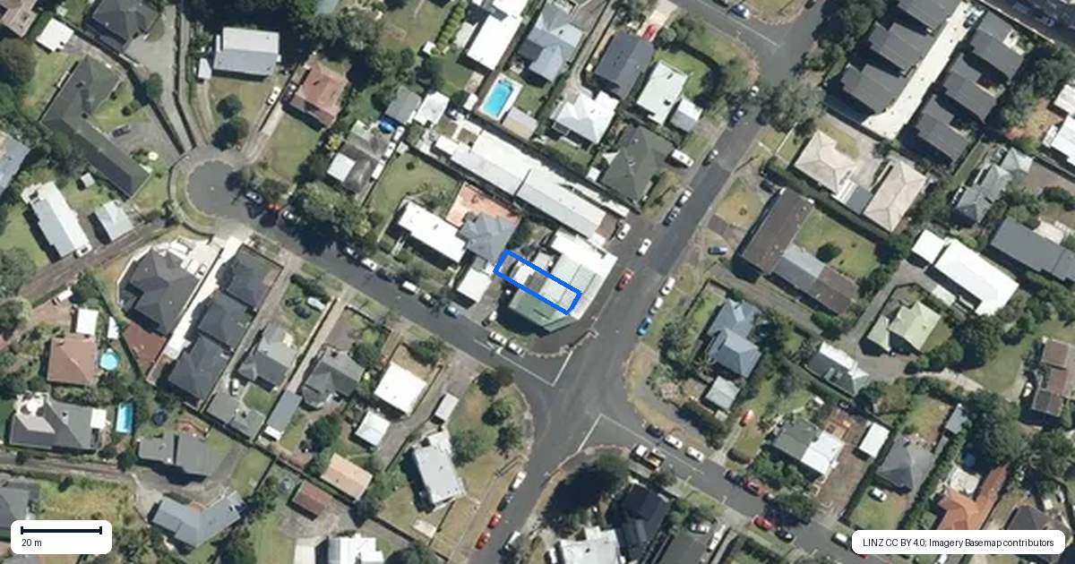 Property context map for 21 Garland Road, Greenlane, Auckland