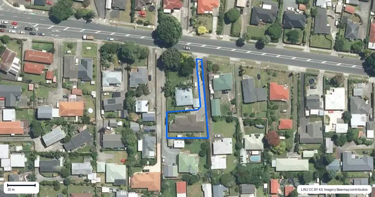 Property context map for 92A Beach Road, Pahurehure, Papakura