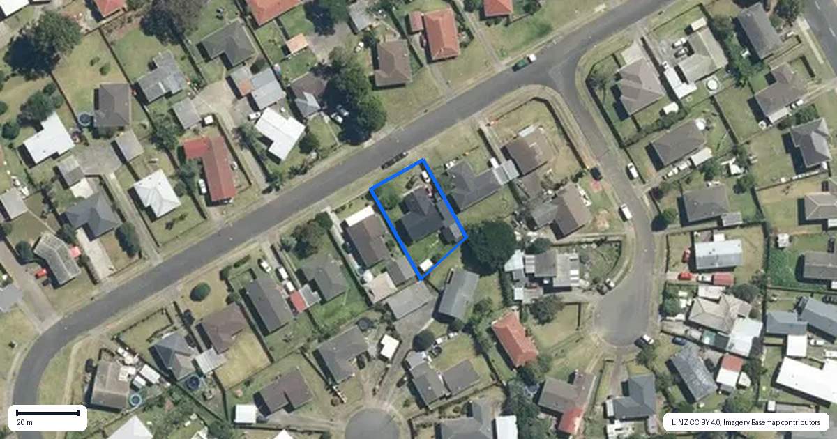 Property context map for 39 Cottingham Crescent, Mangere East, Auckland