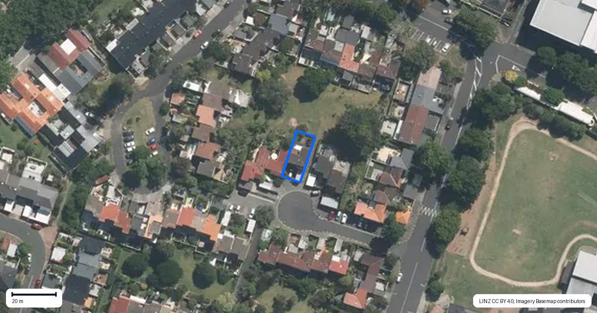 Property context map for 7 Sheridan Lane, Freemans Bay, Auckland