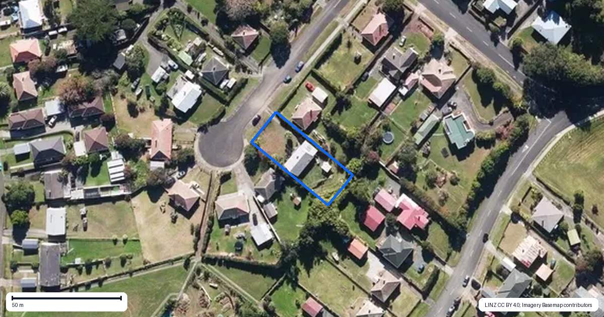 Property context map for 4 Tangonge Crescent, Kaitaia