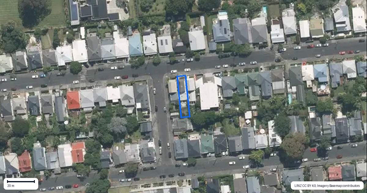 Property context map for 62 Lincoln Street, Ponsonby, Auckland