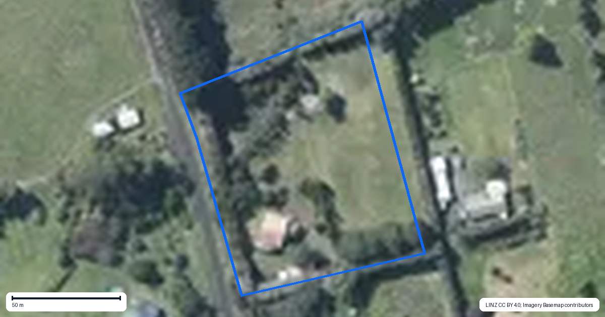 Property context map for 299B Clarks Beach Road, Clarks Beach