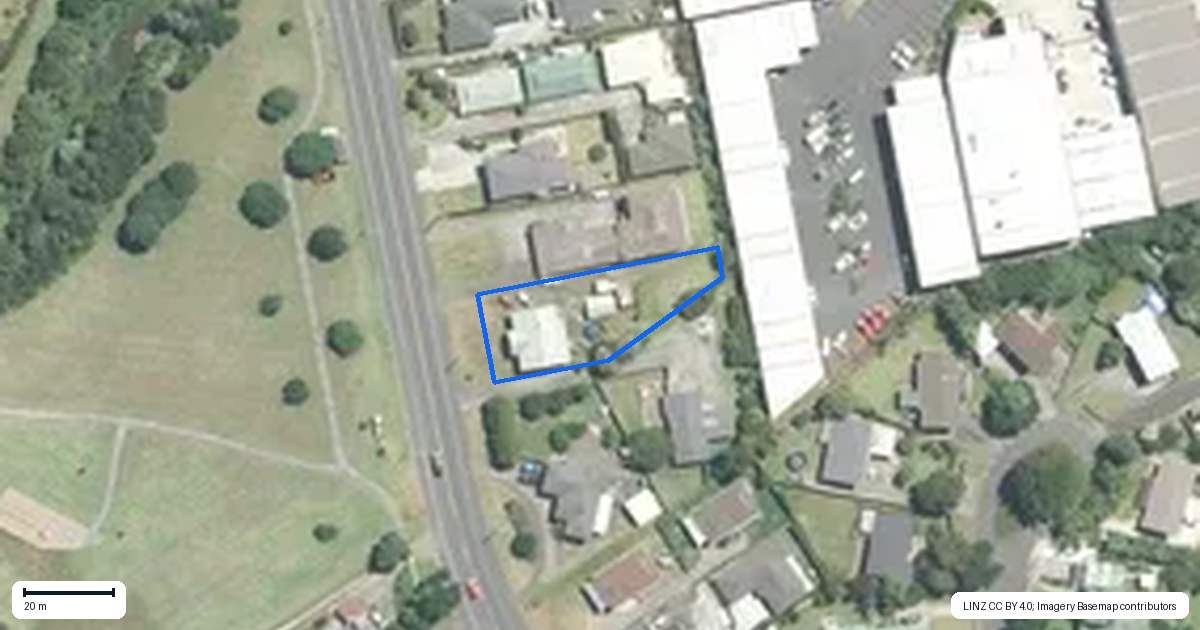 Property context map for 55 Paerata Road, Pukekohe