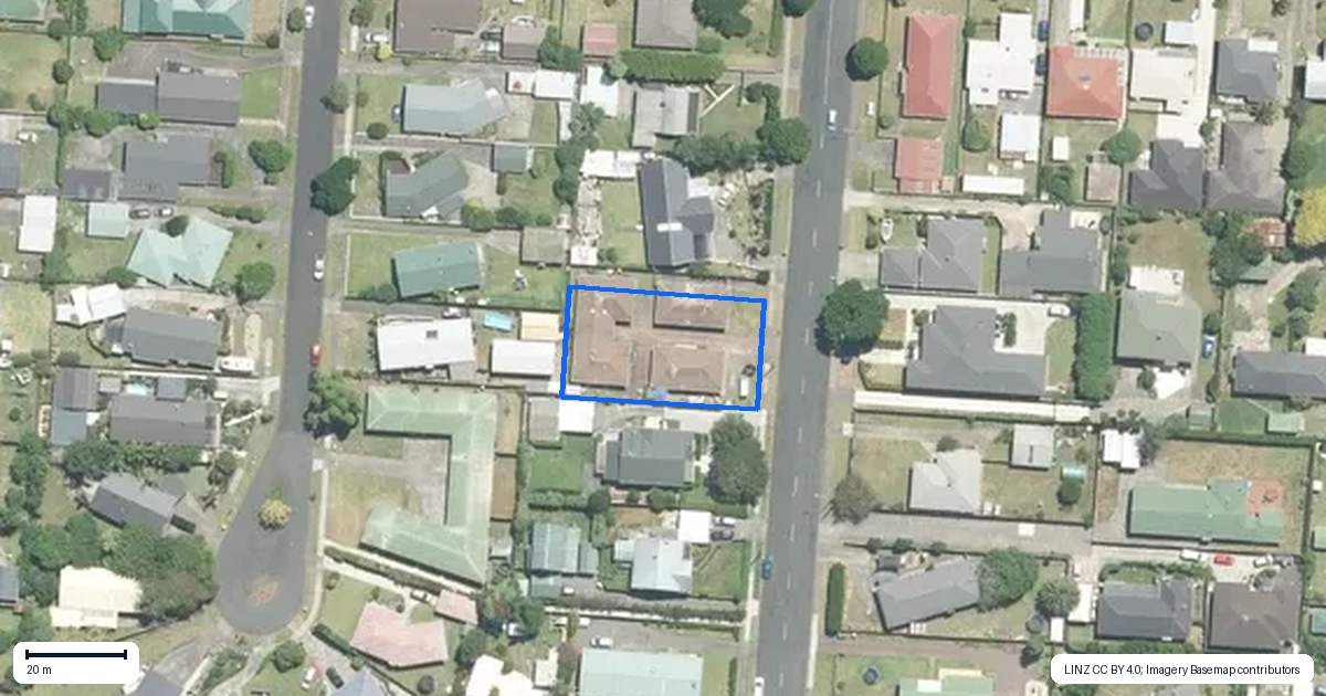 Property context map for 3/45 Wellington Street, Pukekohe
