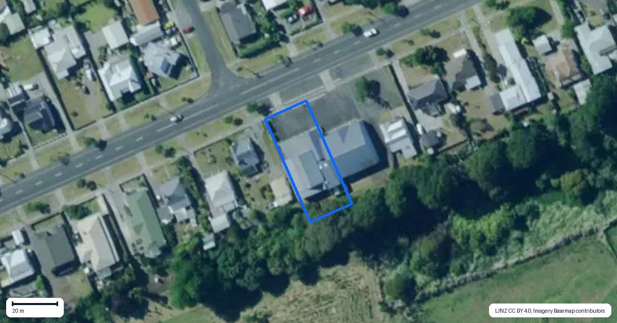 Property context map for 185 Victoria Street, Dargaville