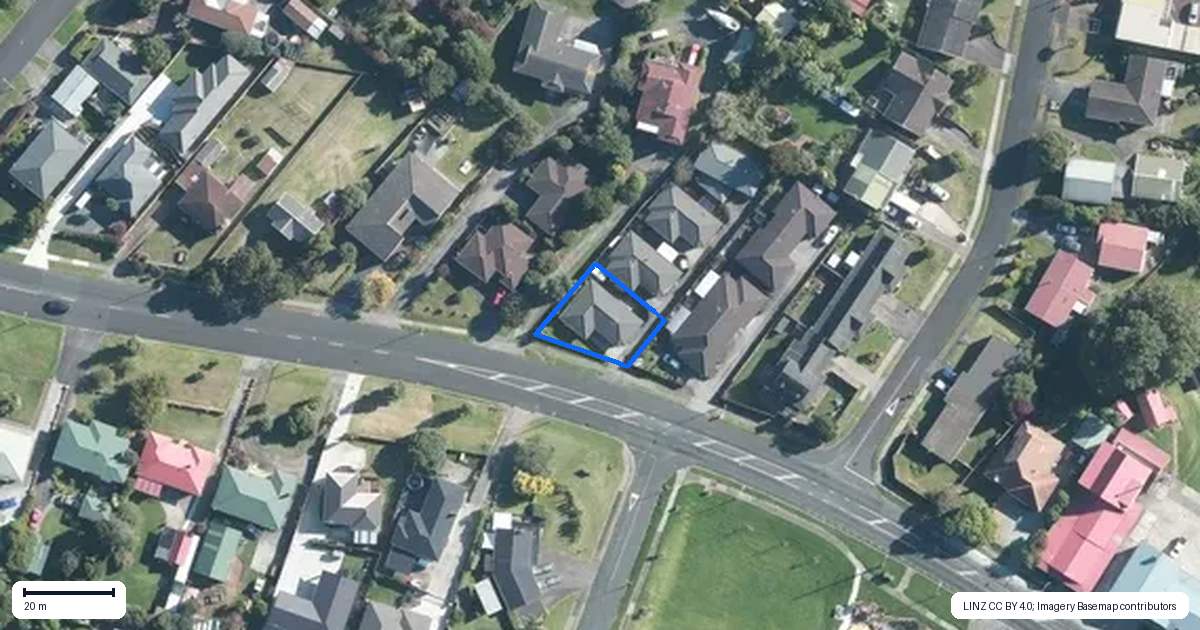 Property context map for 25A King Street, Waiuku