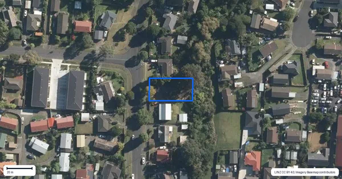 Property context map for 9 Luanda Drive, Ranui, Auckland