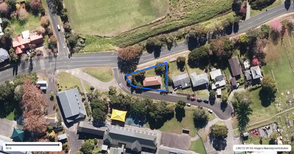 Property context map for 1 Mission Place, Kaitaia