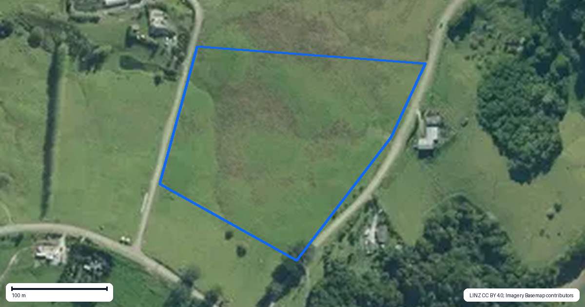 Property context map for 208 Mountain Road, Maungaturoto