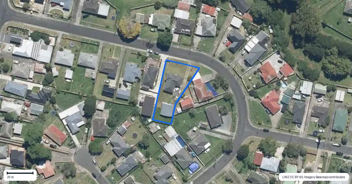 Property context map for 13 Blampied Road, Otara, Auckland
