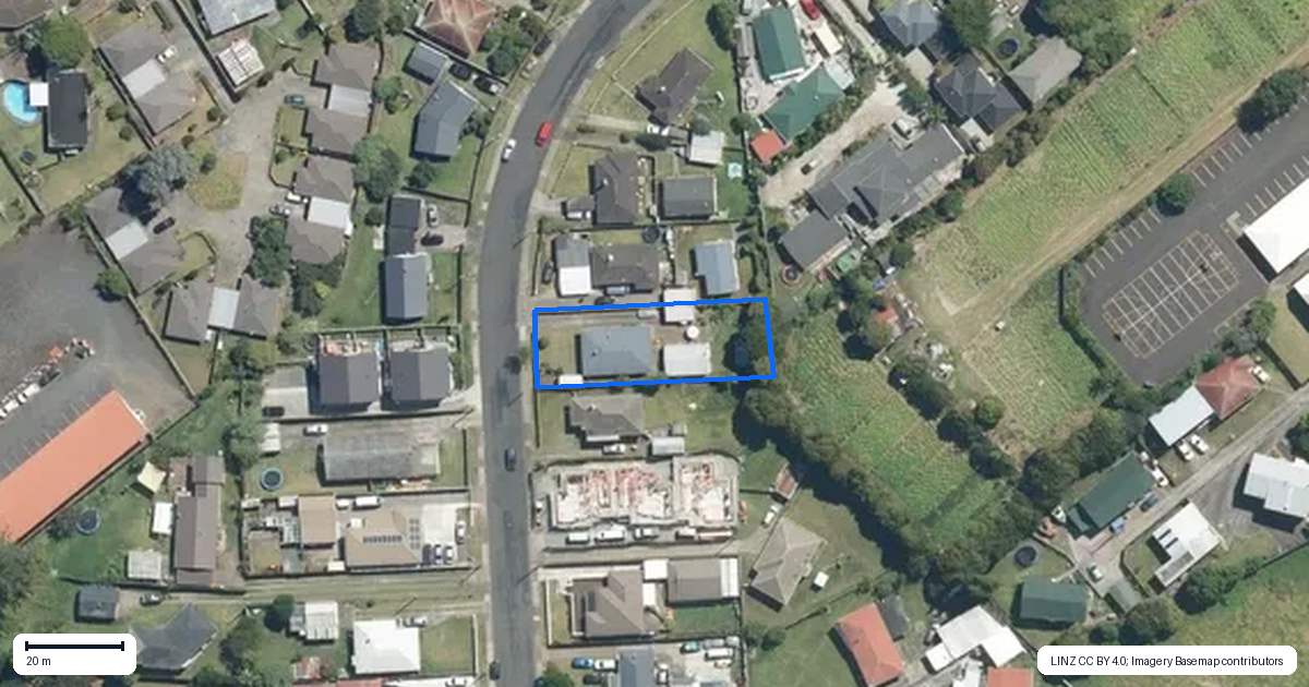 Property context map for 16 Jordan Road, Mangere, Auckland