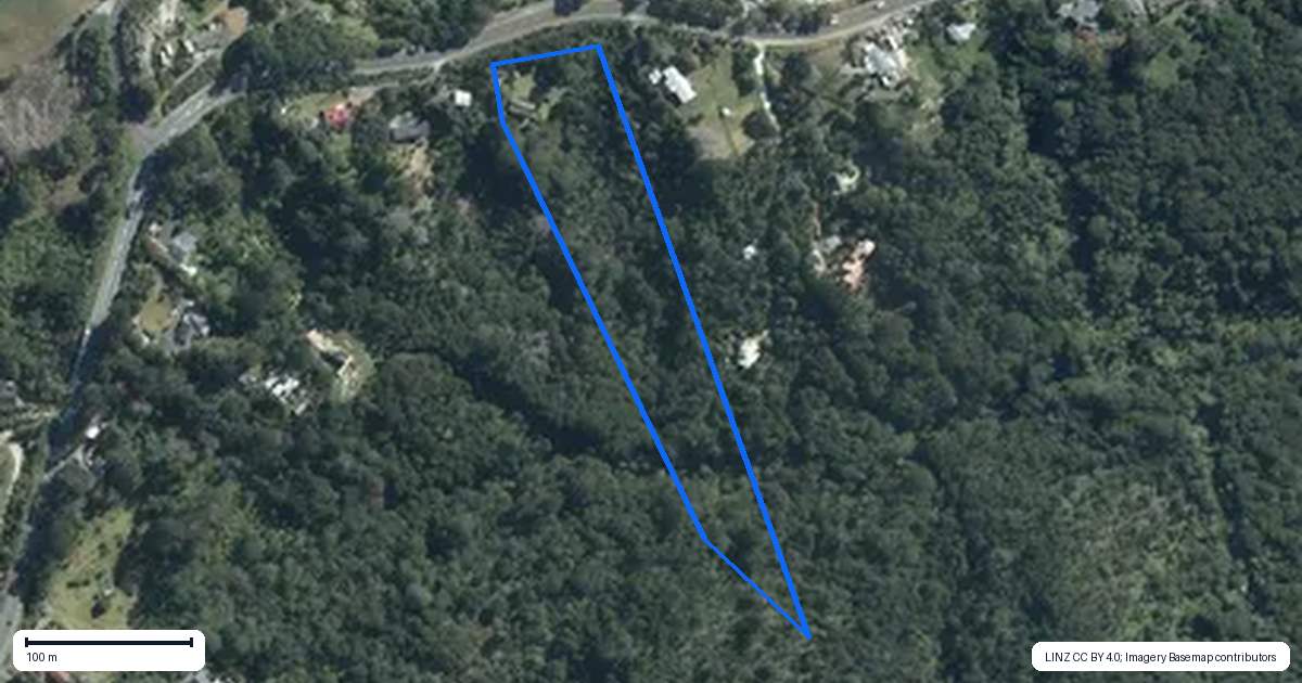 Property context map for 133 The Avenue, Lucas Heights, Auckland