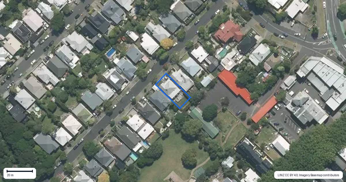 Property context map for 8 Wellpark Avenue, Grey Lynn, Auckland