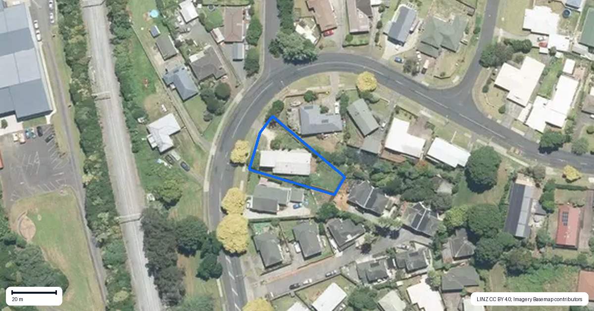 Property context map for 21 Cape Hill Road, Pukekohe
