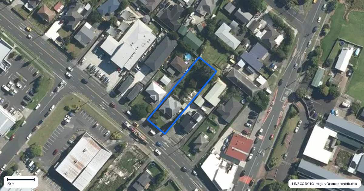 Property context map for 4013 Great North Road, Glen Eden, Auckland