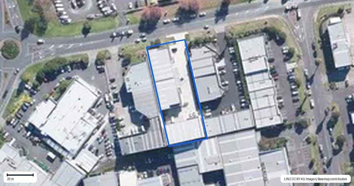 Property context map for 9B Paul Matthews Road, Rosedale, Auckland