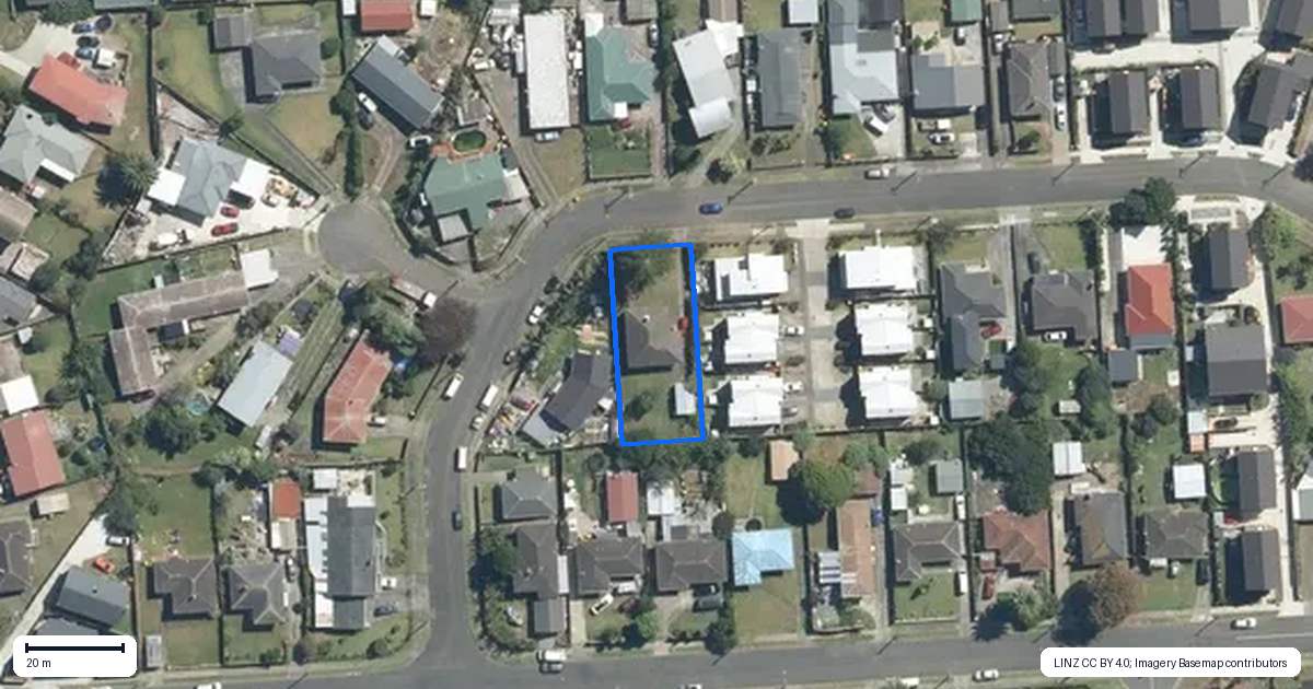 Property context map for 5 Farnborough Crescent, Mangere, Auckland