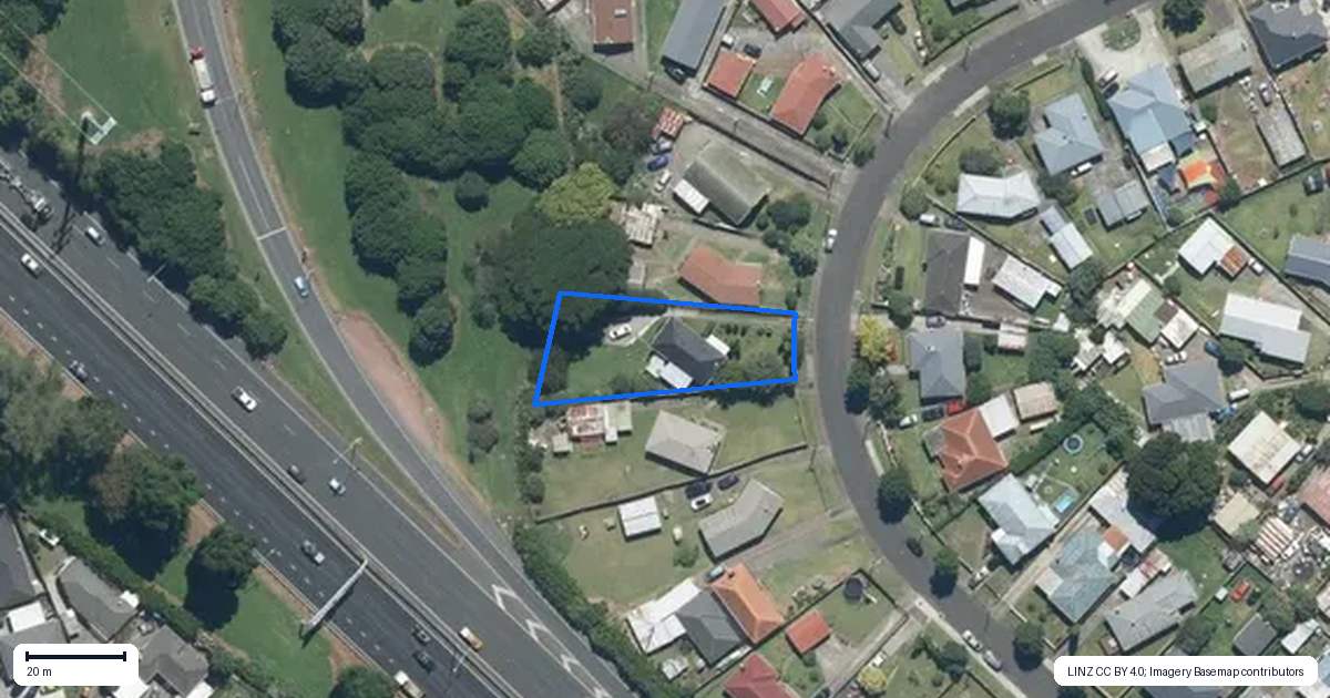 Property context map for 64 Clayton Avenue, Otara, Auckland