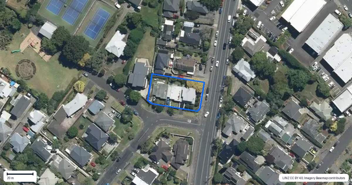 Property context map for 1B Konini Road, Ellerslie, Auckland