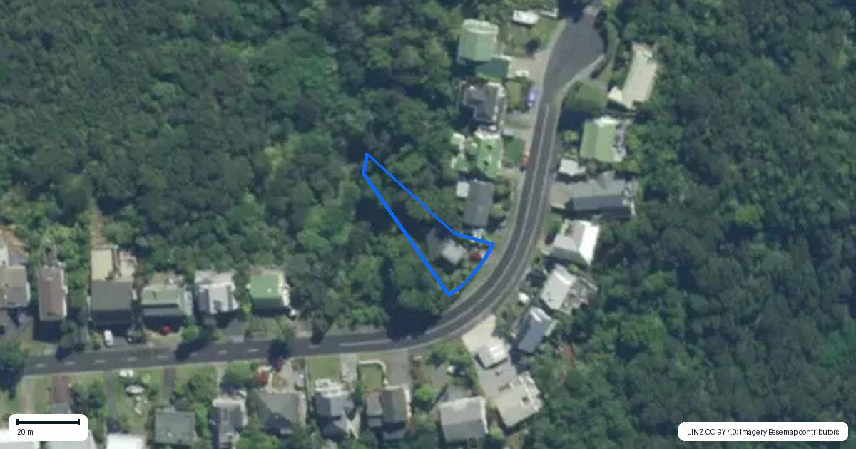 Property context map for 1/111 Te Haumi Drive, Paihia