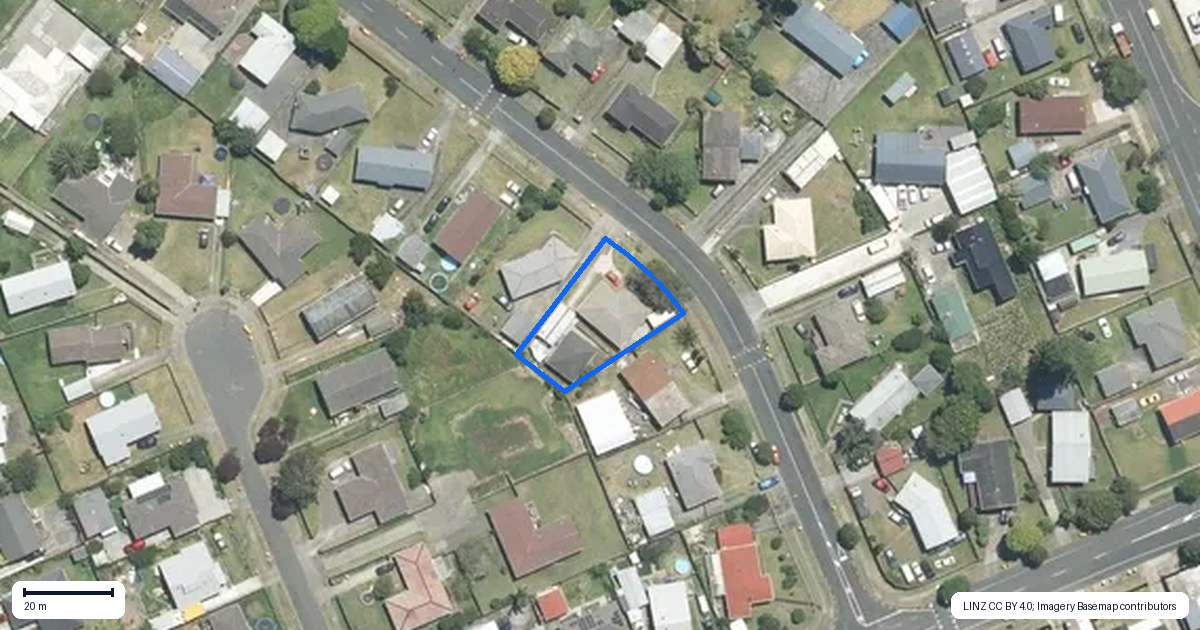 Property context map for 45 Dagenham Street, Manurewa, Auckland