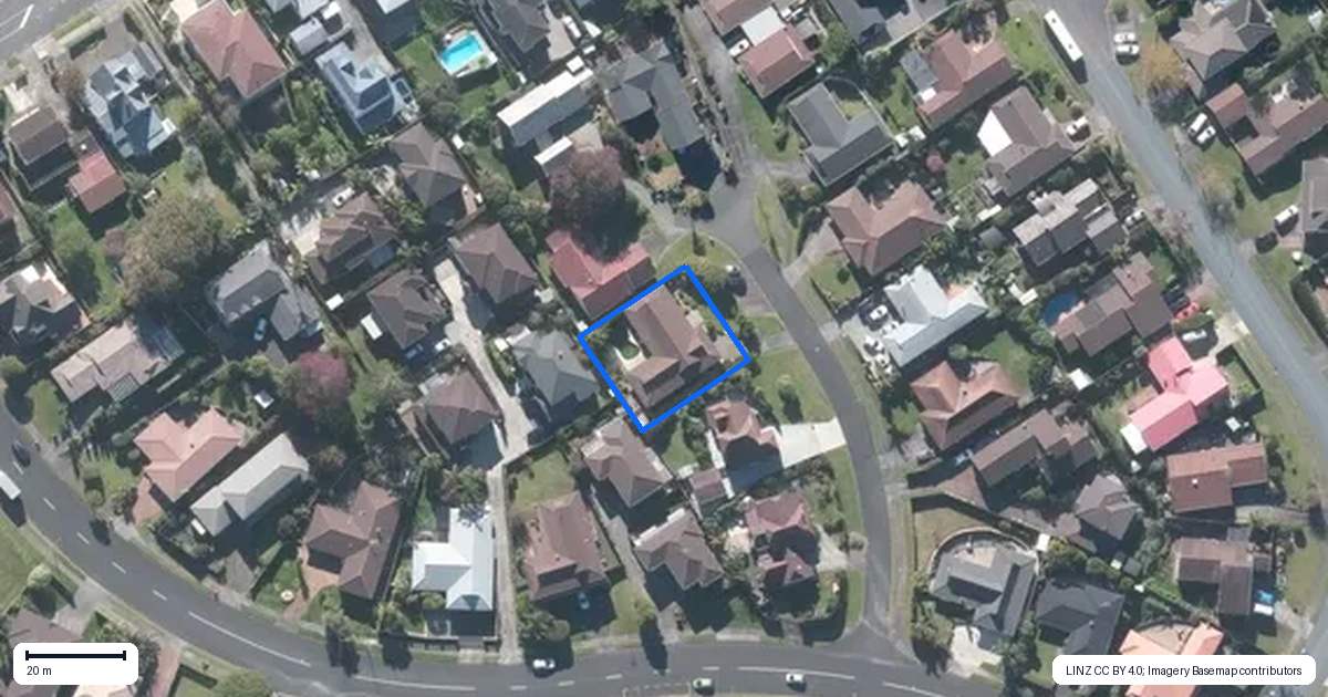 Property context map for 6 Citation Way, Botany Downs, Auckland
