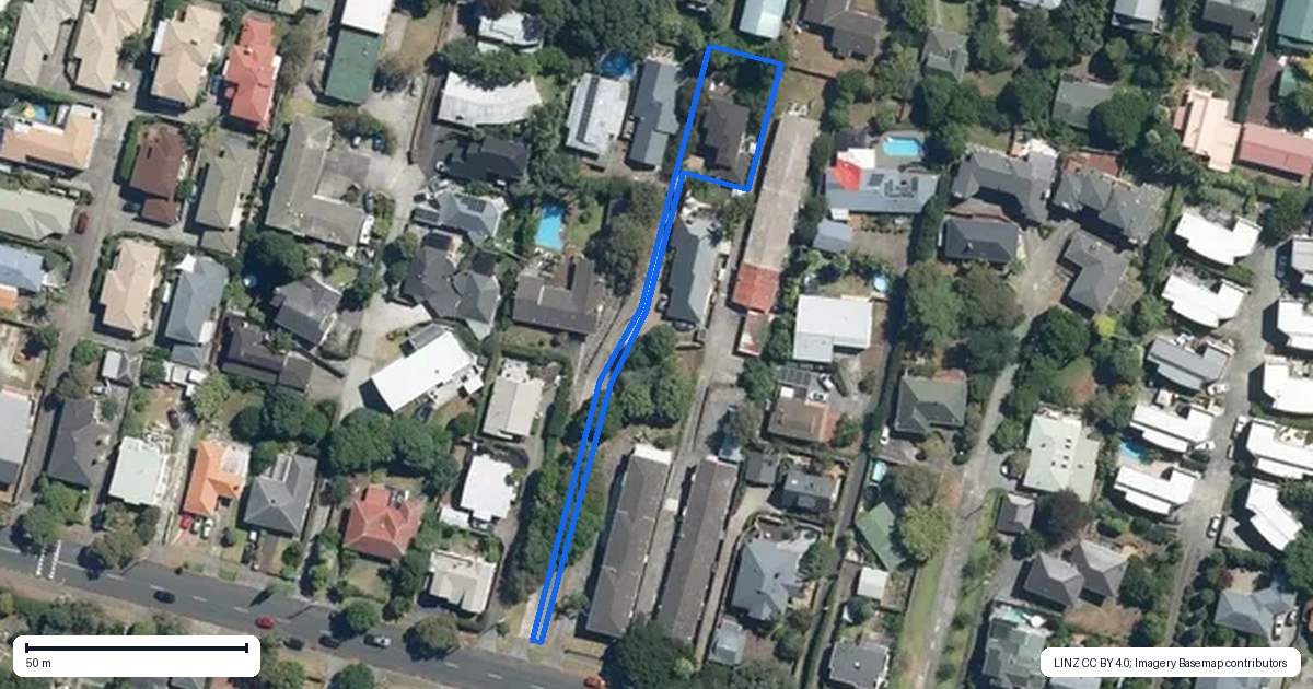 Property context map for 105B Landscape Road, Mount Eden, Auckland