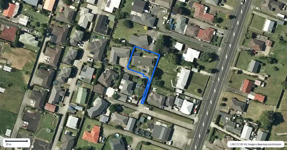 Property context map for 126A George Street, Tuakau