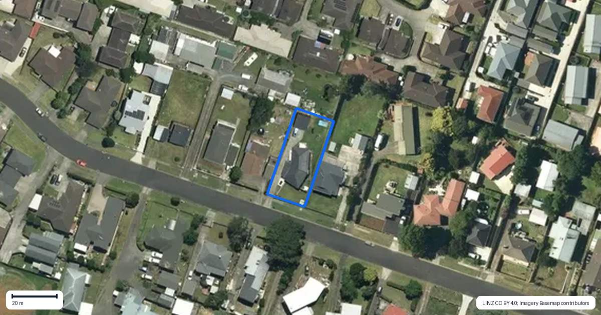 Property context map for 46 Gibson Road, Tuakau