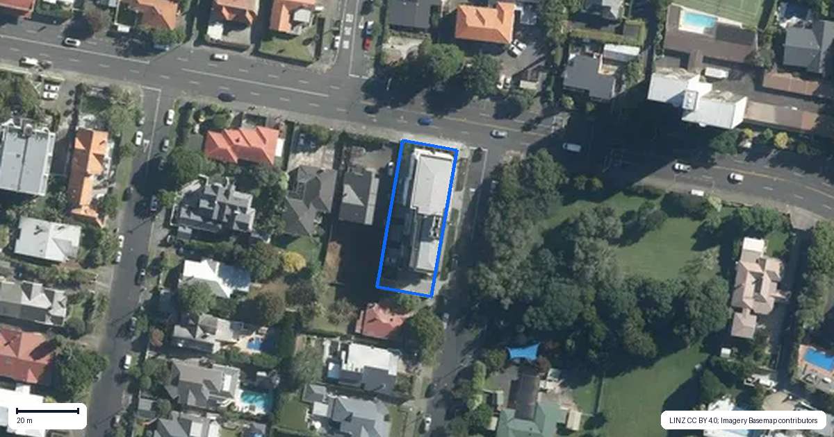 Property context map for 401/1A Wairua Road, Remuera, Auckland