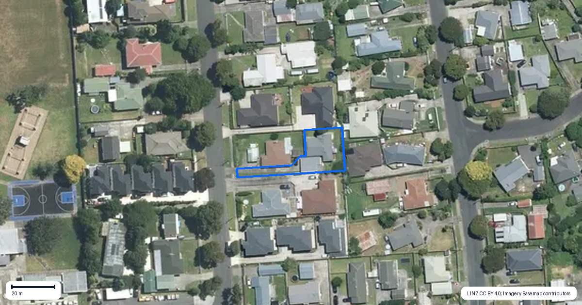 Property context map for 34A Laurie Avenue, Papakura