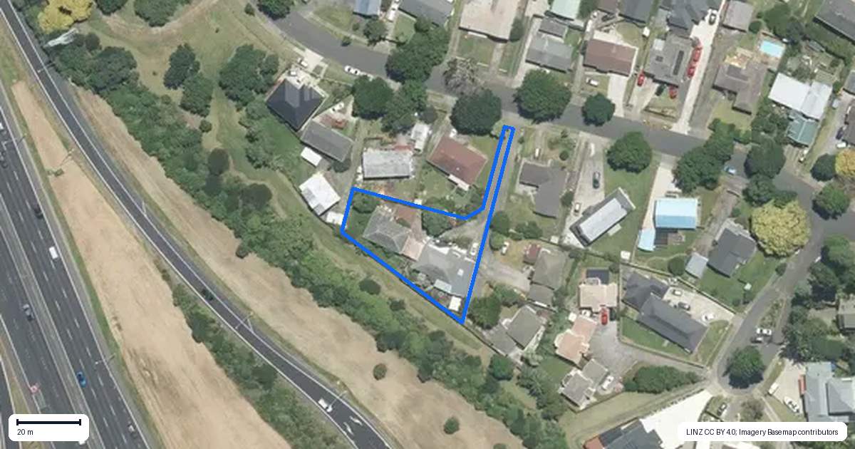 Property context map for 2/26 Sikkim Crescent, Clover Park, Auckland
