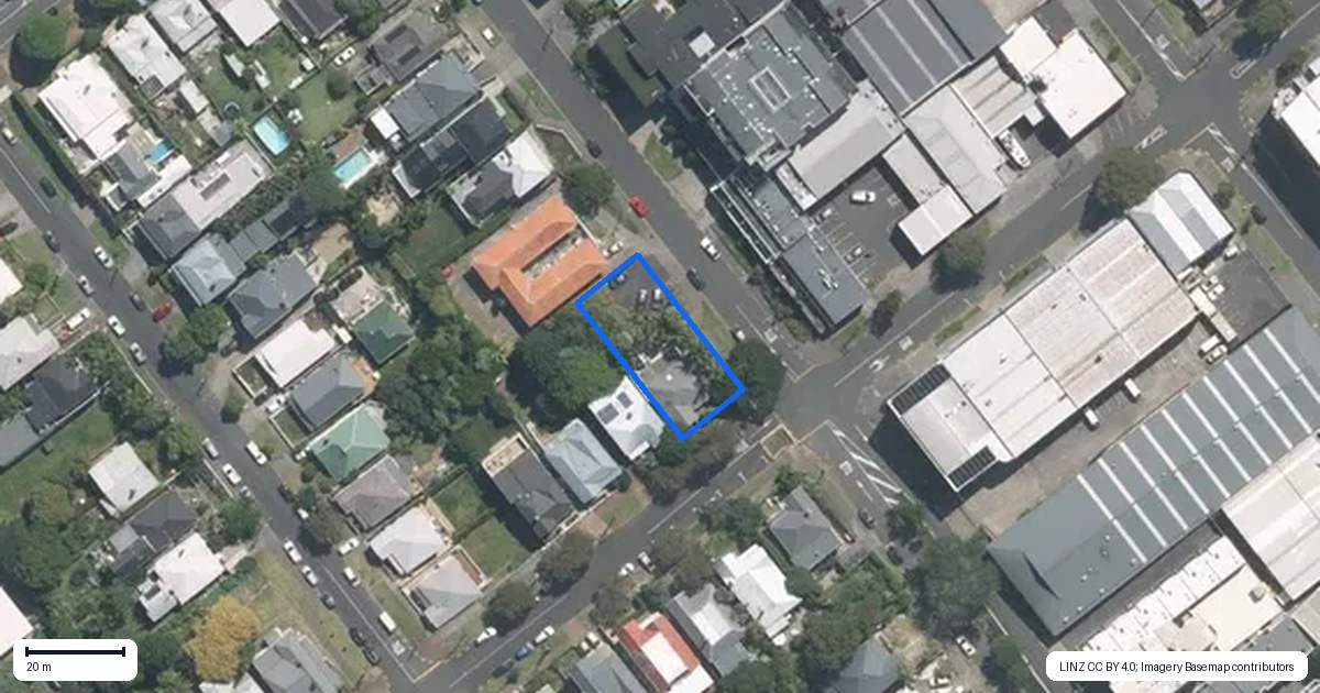 Property context map for 43 Crummer Road, Grey Lynn, Auckland